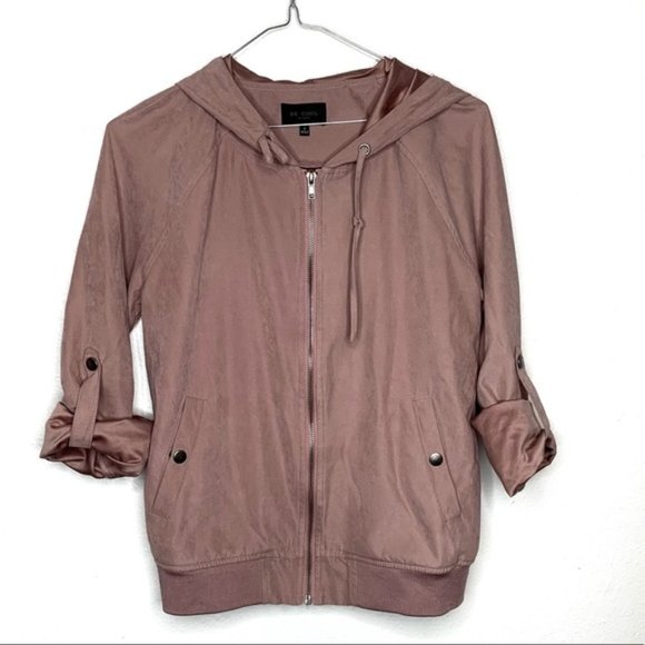 BE COOL Jackets & Blazers - Be Cool Lightweight Full Zip Hooded Jacket Size Small